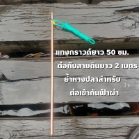 กันฟ้า แท่งกราวด์ยาว 50 ซม. ต่อกับสายดินความยาว 2 เมตร ย้ำหางปลา สำหรับต่อเข้ากับตัวกันฟ้าผ่า สินค้าพร้อมส่ง รับประกันสินค้า