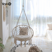 B&B Hammock Hammock Tassel Cotton Rope Woven Hanging Basket Swing,B&B