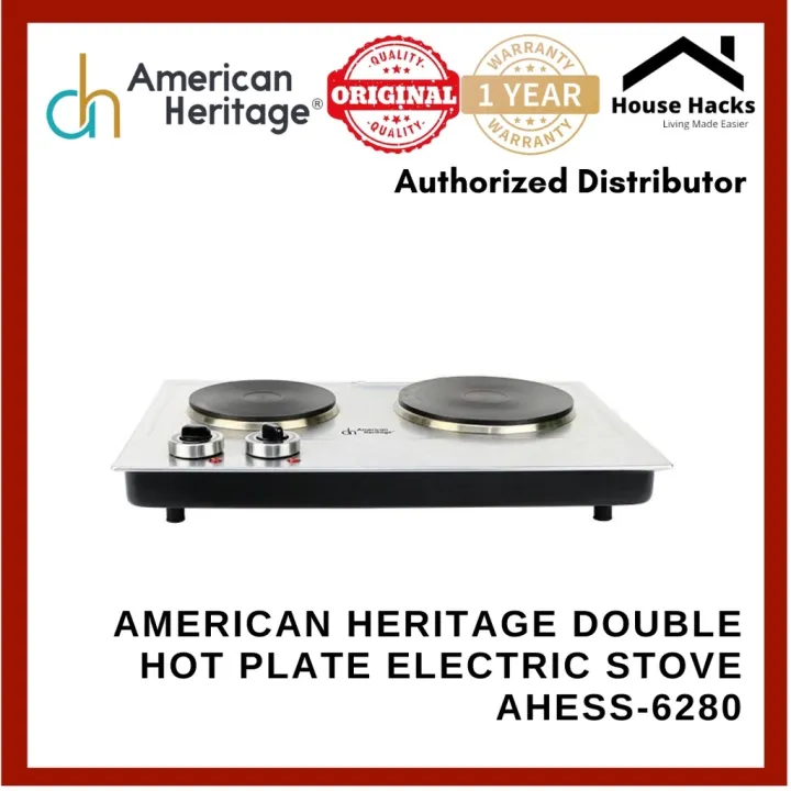 Electric Stove Double Hot Plate Stainless Steel AHESS-6280