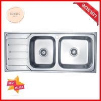 ซิงค์ฝัง 2หลุม 1ที่พักซ้าย HAFELE HERCULES 495.39.302 สเตนเลสBUILT-IN SINK HAFELE HERCULES 495.39.302 2B1LD STAINLESS STEEL **จัดส่งด่วนทั่วประเทศ**