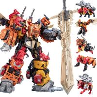 Jinbao 5 In 1 45 Cm ของเล่น Predaking แปลงร่างใหญ่ของเล่นอะนิเมะทำลายล้าง G1หุ่นยนต์สายบู๊โมเดลเด็กผู้ชายของขวัญเด็กเด็ก