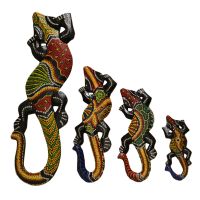 Gecko Sculpture Southeast Asian for Wall Decoration Indoor Ornament