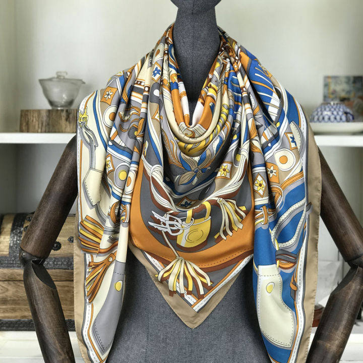 100-twill-silk-scarf-women-plaid-print-shawl-echarpe-fourlard-femme-square-womens-scarves-bandanas-bufandas-mujer-130-130cm