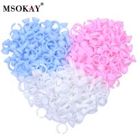 [HOT] MSOKAY Wholesale 100Pcs/Bag Disposable Eyelash Extension Glue Ring Cup Tattoo Pigment Holder Container Lash Tools Supplier