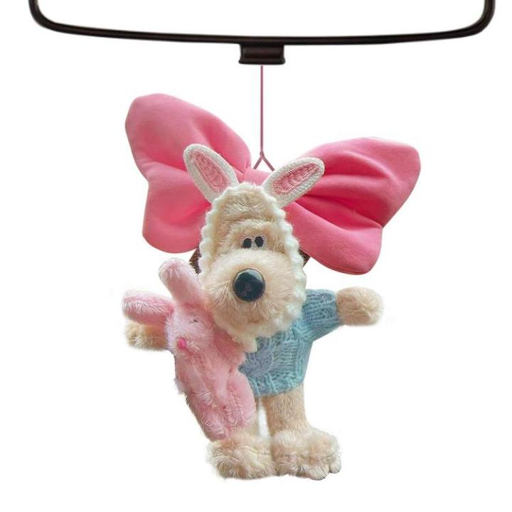 animal-keychain-cute-keychain-plush-car-ornaments-puppy-shape-crystal-ball-design-fine-embroidery-for-handbag-key-backpack-expert