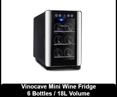 mini wine fridge 6 bottles