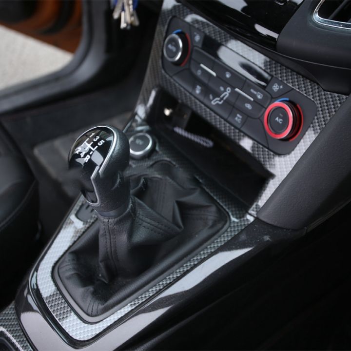 for-ford-focus-2015-2016-2017-mk3-st-carbon-fiber-color-abs-inner-gear-shift-panel-cover-trim-lhd