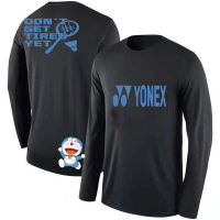 New Yonex เสื้อกีฬาวิ่งสำหรับทั้งหญิงและชายเสื้อแบดมินตันเสื้อยืด