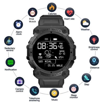 ۩ FD68S ใหม่สมาร์ทนาฬิกาผู้ชายผู้หญิง Bluetooth Smartwatch Touch สร้อยข้อมือสมาร์ทสร้อยข้อมือฟิตเนสนาฬิกาเชื่อมต่อสำหรับ IOS Android
