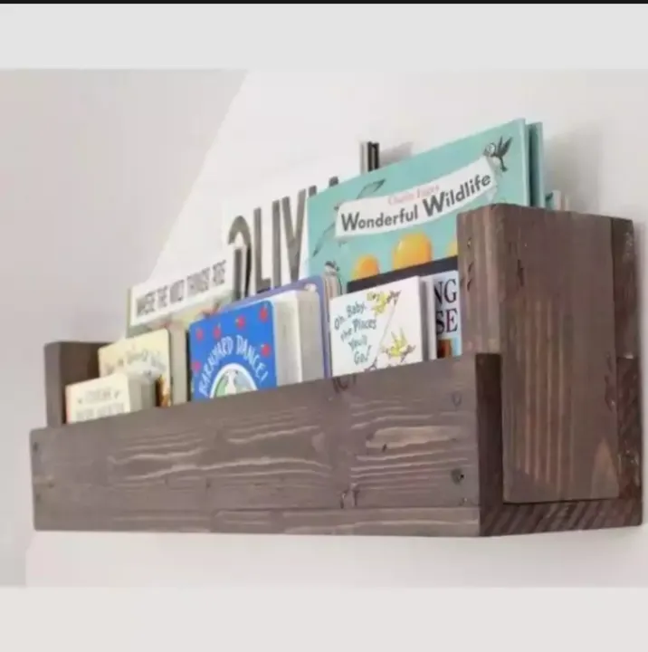 RAK GANTUNG / Rak buku portable / Rak buku gantung dinding kayu / Rak buku  dinding tempel tembok / Rak