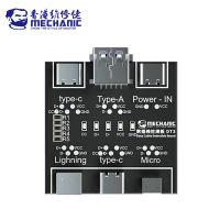 บอร์ดตรวจจับสายข้อมูล DT3ช่างตัวทดสอบสายเคเบิล USB สำหรับ Papan Ujian เปิดปิด Short Circui IOS Android Type-C