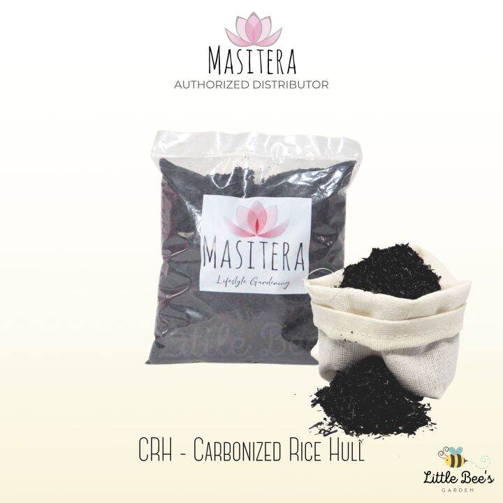 Masitera CRH (Carbonized Rice Hull) 1L [Little Bee's Garden] | Lazada PH