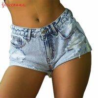 【hot】 Fashion Denim Short Ripped Shorts Female Inelastic Jeans  77