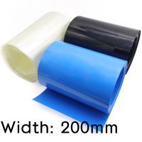 Width 200mm PVC Heat Shrink Tube Dia 127mm Lithium Battery Insulated Film Wrap Protection Case Pack Wire Cable Sleeve Colorful Cable Management