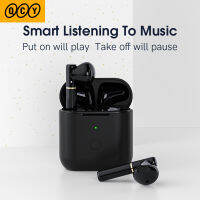QCY T8 wireless earphones , Bluetooth V5.1 semi-in-ear sports headphones with Type-c interface