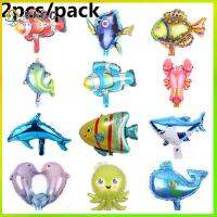 VHGG 2pcs Inflatable Party Supplies Aluminum Birthday Gifts Kids Toys Octopus Clownfish Spot Fish Foil Balloon Ocean Sea Animals