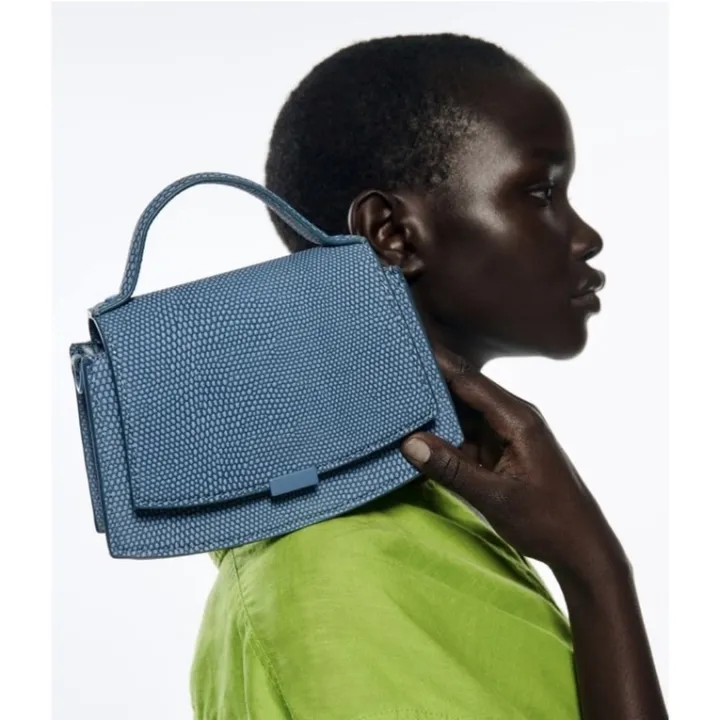 Brand New Auth ZARA Crossbody Bag with Raised Design / Aldo Praets