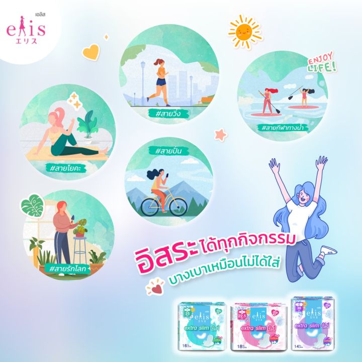 ผ้าอนามัย-elis-extra-slim-0-1-cotton-plus-เอลิส-เอ็กซ์ตร้าสลิม-0-1-คอตตอน-พลัส-แบบกลางวัน-กลางคืนมีปีก