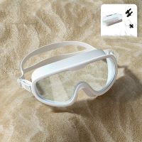 Professional Swimming Glasses Equipment HD Waterproof Anti-fog Swimming Glasses Diving Goggle Swimming Cap Suit Three-piece Set