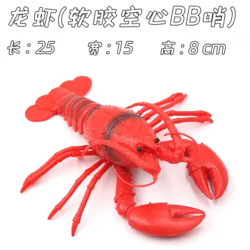 12 Pcs Plastic Crawfish Simulated Crayfish Lobster Models Marine