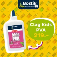 ( Promotion+++) คุ้มที่สุด Clag Kids PVA - บอสติก กาวอเนกประสงค์ 236 มล ราคาดี กาว กาว ร้อน กาว อี พ็ อก ซี่ กาว ซิ ลิ โคน