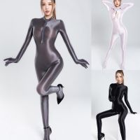 Women Jumpsuits High Cut Leotard Long Sleeve Attractive Bodysuit Breathable