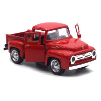 Christmas Red Truck Vintage Metal Car Cool Durable Metal Holiday Truck Table Top Ornament Decoration