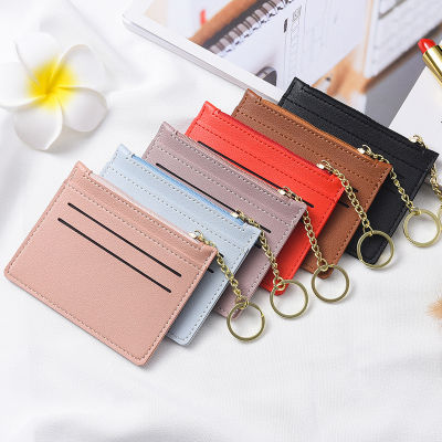Wallet Pu Oin Cards Cover Pouch Simple Purses Mini Ultra Thin