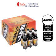 Thùng 24 chai Nước Tăng Lực Vị Cà Phê Wake Up 247 Vị Cà Phê 330ml