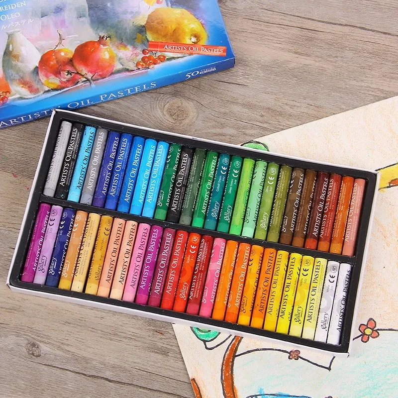 12/24 Colors Crayon Oil Pastels Pen Set Drawing Painting Graffiti For Kids  School Student Office Art Supplies Children Gifts