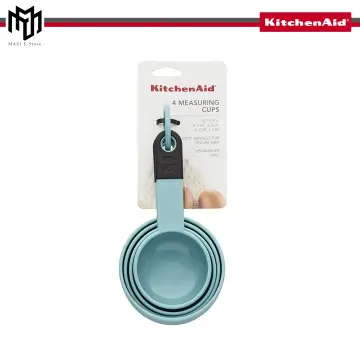 KitchenAid Plastic Measuring Cups Set of 4 Aqua Sky for sale online