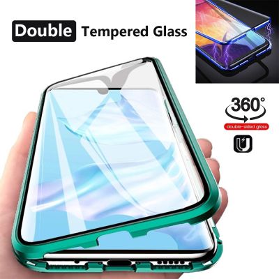 New 360 Metal Cover For Xiaomi Redmi K50 Ultra Double Sided Magnetic Case Tempered Glass Coque For Redmi K50 Ultra Case