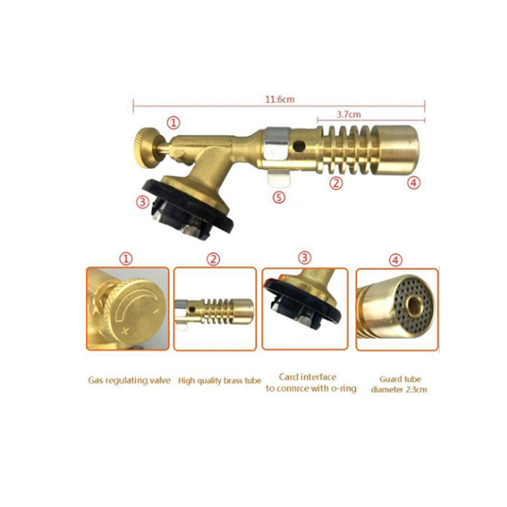 หัวพ่นแก๊ส-หัวพ่นไฟงานเชื่อมหัวทองเหลืองแบบ