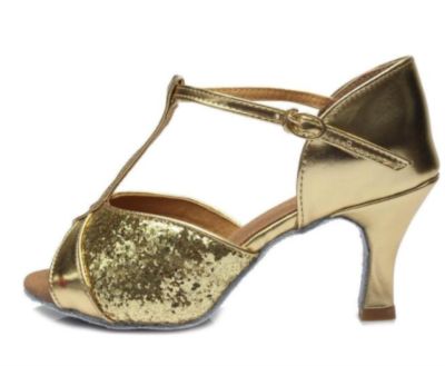 hot【DT】 1pair/lot Ballroom Latin Tango Shoes heeled 7cm / 5cm female modern dancing sequin shoes
