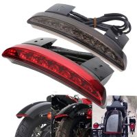 ✶✘¤ Bike Motorcycle Lights Rear Fender Edge Red LED Brake Tail light Motocycle For Harley Touring Sportster XL 883 1200 Cafe Racer