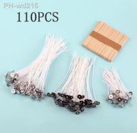 110 PCS Waxed Cotton Candle Wicks 2-20CM Set Low-Smoke for DIY Candles Making Kerosene Lamp Wax Line Accessories Handmade