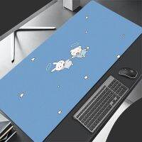 กระต่ายน่ารักสีเขียวอะนิเมะ Kawaii Mouse Pad เกมบ้าน แผ่นรองเม้าส์ขนาดใหญ่ Office Soft Table Pad พรมรองพื้นยางธรรมชาตินุ่ม