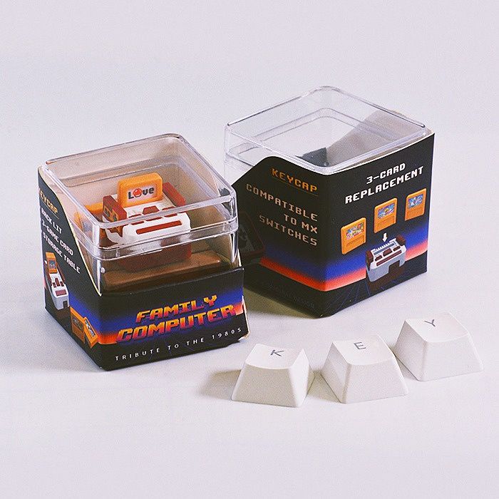 keycaps-ตกแต่งคีย์บอร์ด-สไตล์-ยุค90-retro-famicom