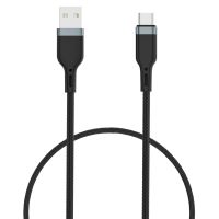 WIWU PT02 USB เป็นสายข้อมูลแพลตตินัม USB-C / Type-C ความยาวสายเคเบิล: 1.2เมตร (สีดำ)