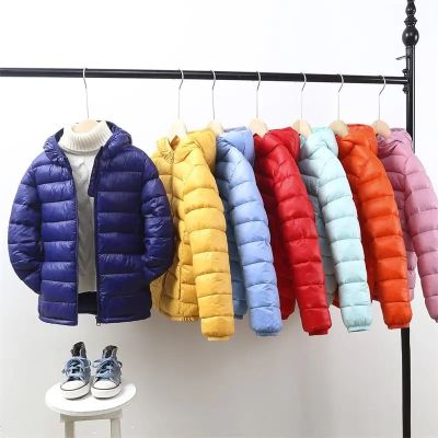 （Good baby store） VIDMID Children 2-14 years old down cotton padded clothes for boys girls cotton padded clothes kids fleece hooded coats  P5076