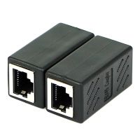 ：“{》 Female To Female Network LAN Connector Adapter Coupler Extender RJ45 Ethernet Cable Extension Converter