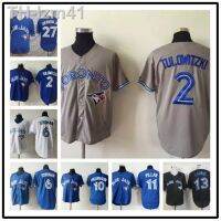 เสื้อเครื่องแบบเบสบอล Blue Jays โตรอนโต แฟนเย็บปักถักร้อยของแฟน ๆ ชุดเบสบอลยอดเยี่ยม