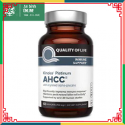 AHCC Mỹ- Kinoko Platinum 750mg 60v Tăng cường hệ miễn dịch, hỗ trợ ức chế