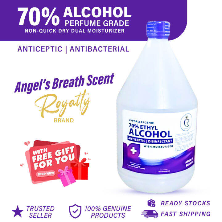 ROYALTY 1 GALLON 70 ETHYL ALCOHOL ANGEL S BREATH SCENT ANTICEPTIC PERFUME GRADE