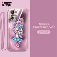 VRQR เคสโทรศัพท์3D Visual Effects สำหรับ Infinix Zero 5G 2022 2023 Zero 20 X6821 X6815B X6815C ไดโนเสาร์กระต่ายน่ารักการ์ตูนซิลิโคนแบบนุ่มฝาครอบตัวป้องกัน TPU ส่งสายคล้อง