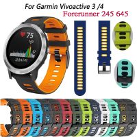 （Bar watchband）นาฬิกาข้อมือสายสำหรับการ์มิน Venu Vivoactive 3สายรัดข้อมือซิลิโคน,สายสำหรับการ์มิน4ขนาด20 22มม. สายนาฬิกา645 245