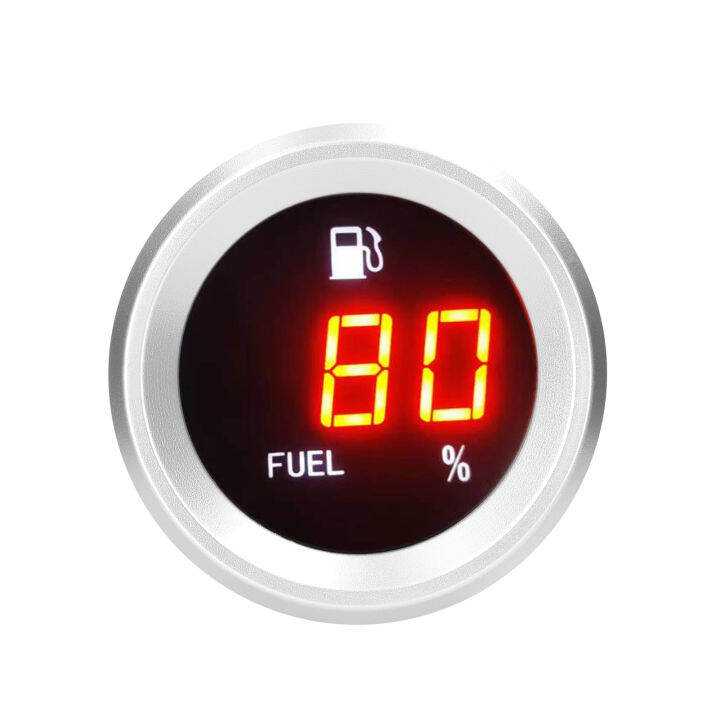 Digital Fuel Level Gauge with Fla-shing Ala-rm Car Fuel Level Meter 9 ...