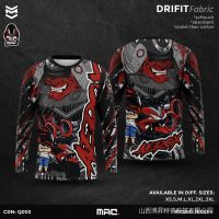 2023 design aerox mac full q003 sublimation long sleeve, full print jersey, rider shirt, drifit, motorcycle shirt cgnr 9ukg，Can be customization