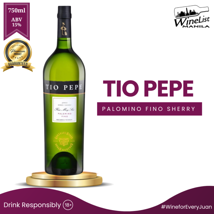 Tio Pepe Palomino Fino Sherry D O Jerex Xerez Sherry The No 1 Sherry Wine Lazada PH