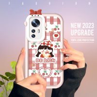 Xiaomi MI เคสใส่โทรศัพท์12 Pro MI 12 12X MI เคส12Pro MI เคสเลนส์โทรศัพท์มอนสเตอร์แบบนิ่มสำหรับเด็กผู้หญิงเชอร์รี่น่ารักปลอกกันกระแทกฝาครอบป้องกัน